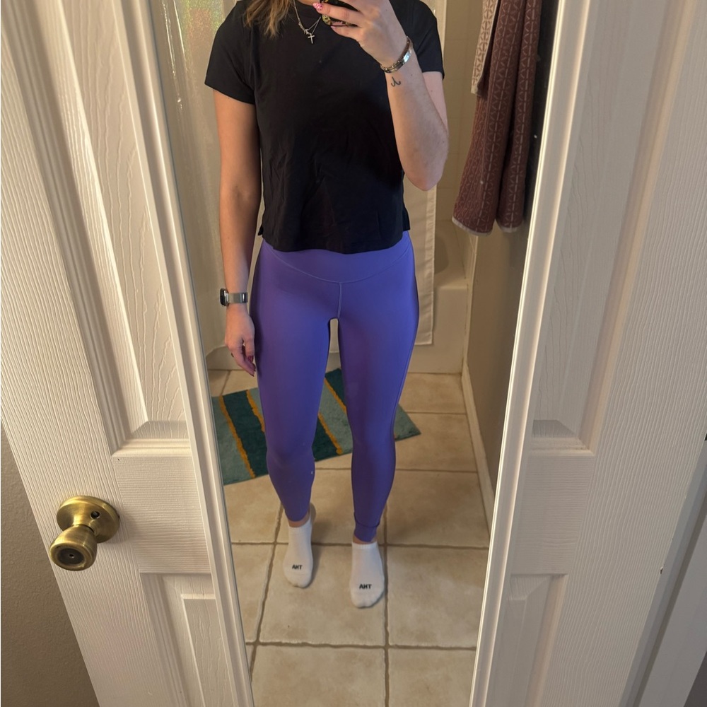 Lululemon dark lavender run legging